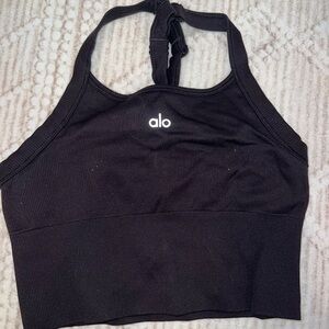 ALO Yoga Black Activewear Top